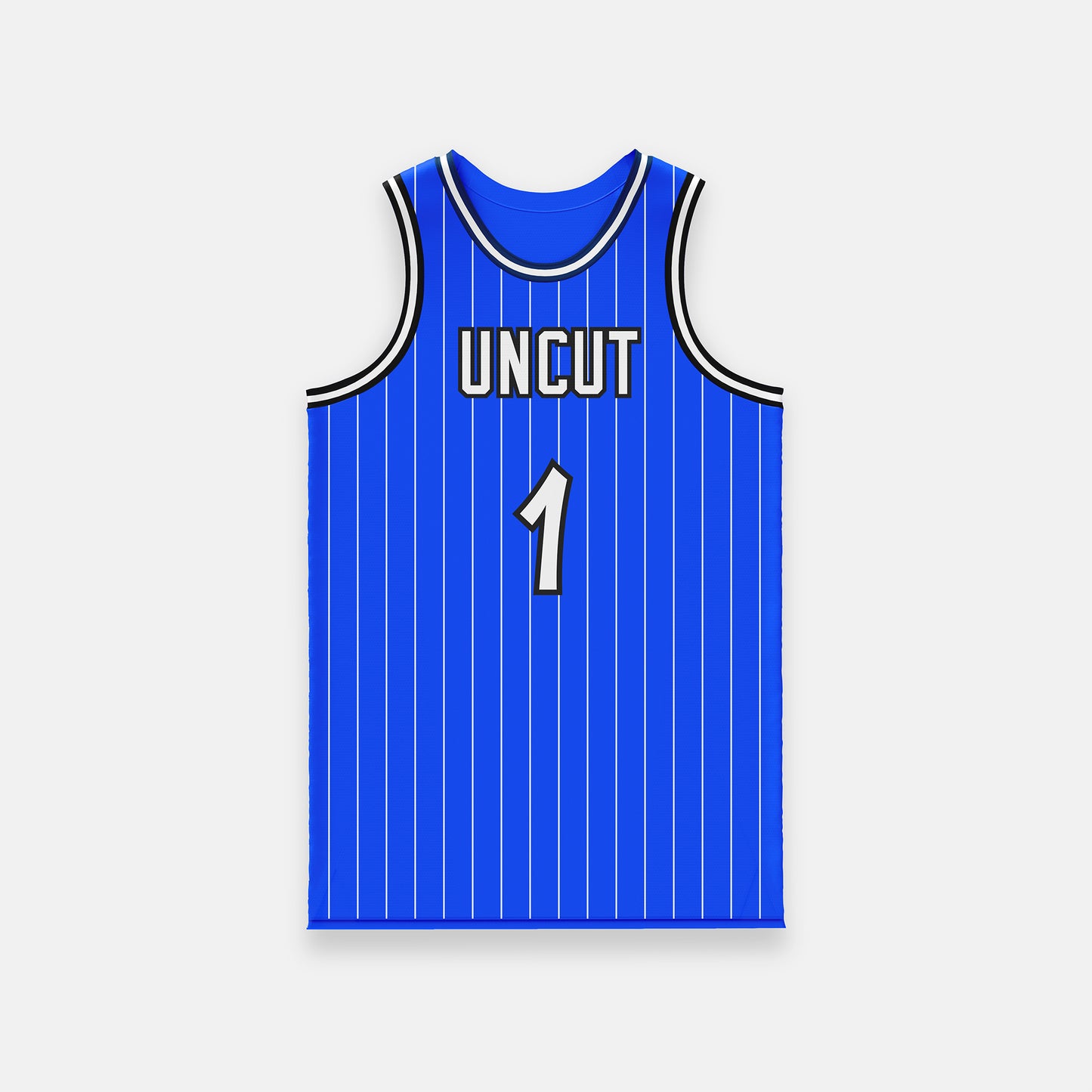 Orlando Magic-style Blue Pinstripe Basketball Jersey