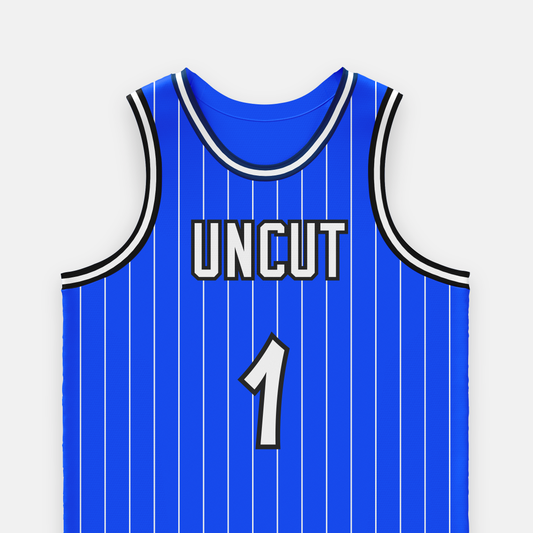 Orlando Magic-style Blue Pinstripe Basketball Jersey
