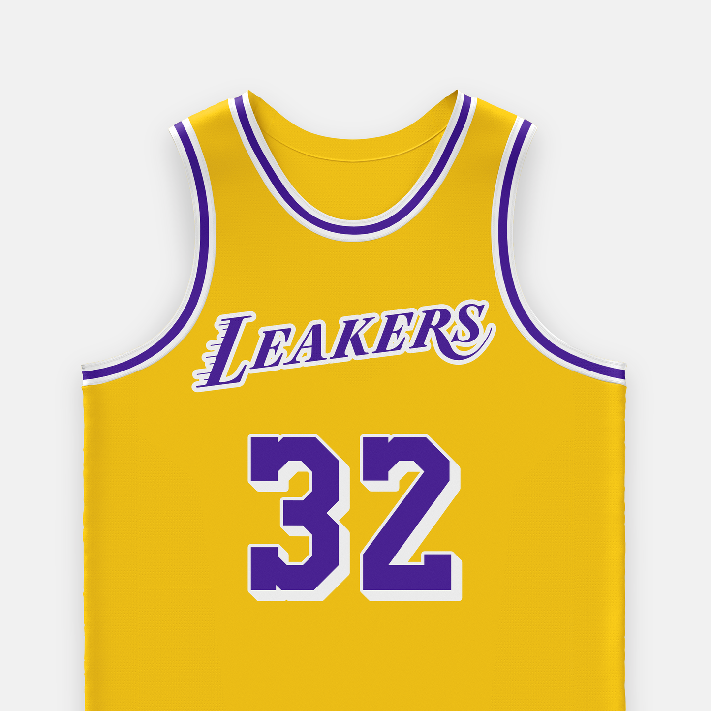 Lakers-style Gold & Purple Basketball Jersey