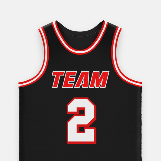 Miami Heat-Style Black Basketball Jersey