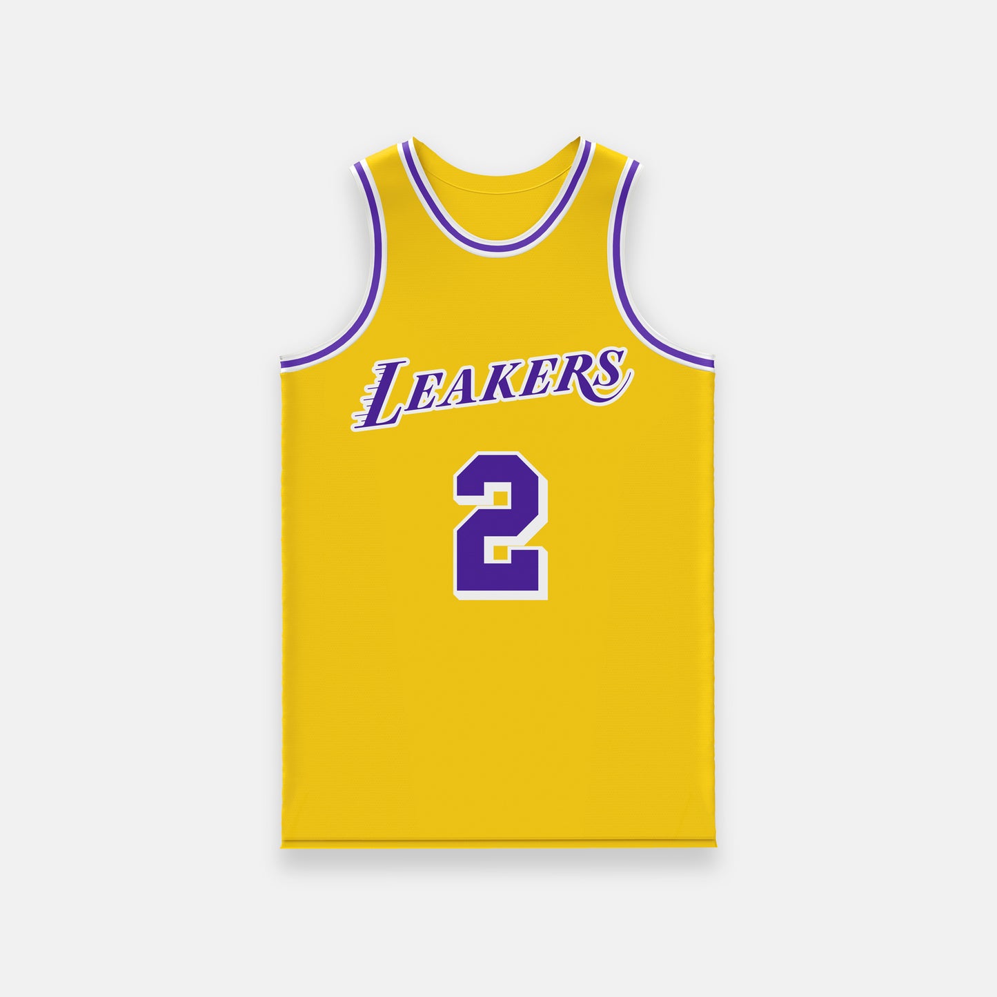 Los Angeles Yellow & Purple Classic Basketball Jersey
